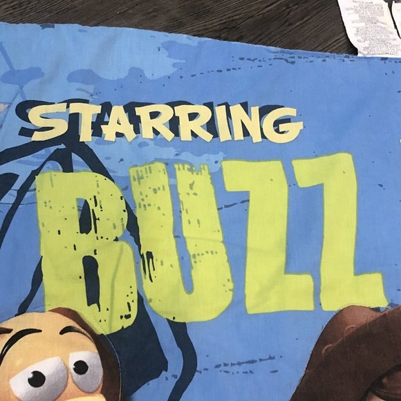 Disney Toy Story In 3-D Buzz Lightyear Woody Rex Comforter Blanket 40 x 53.5” - Picture 6 of 12